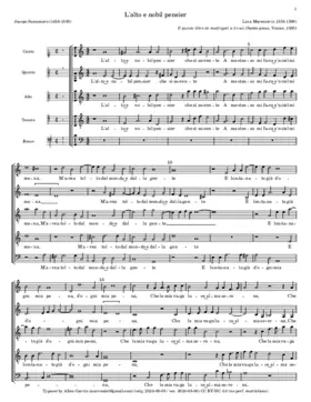 L'alto e nobil pensier