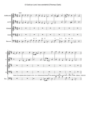 O God our Lord how wonderful