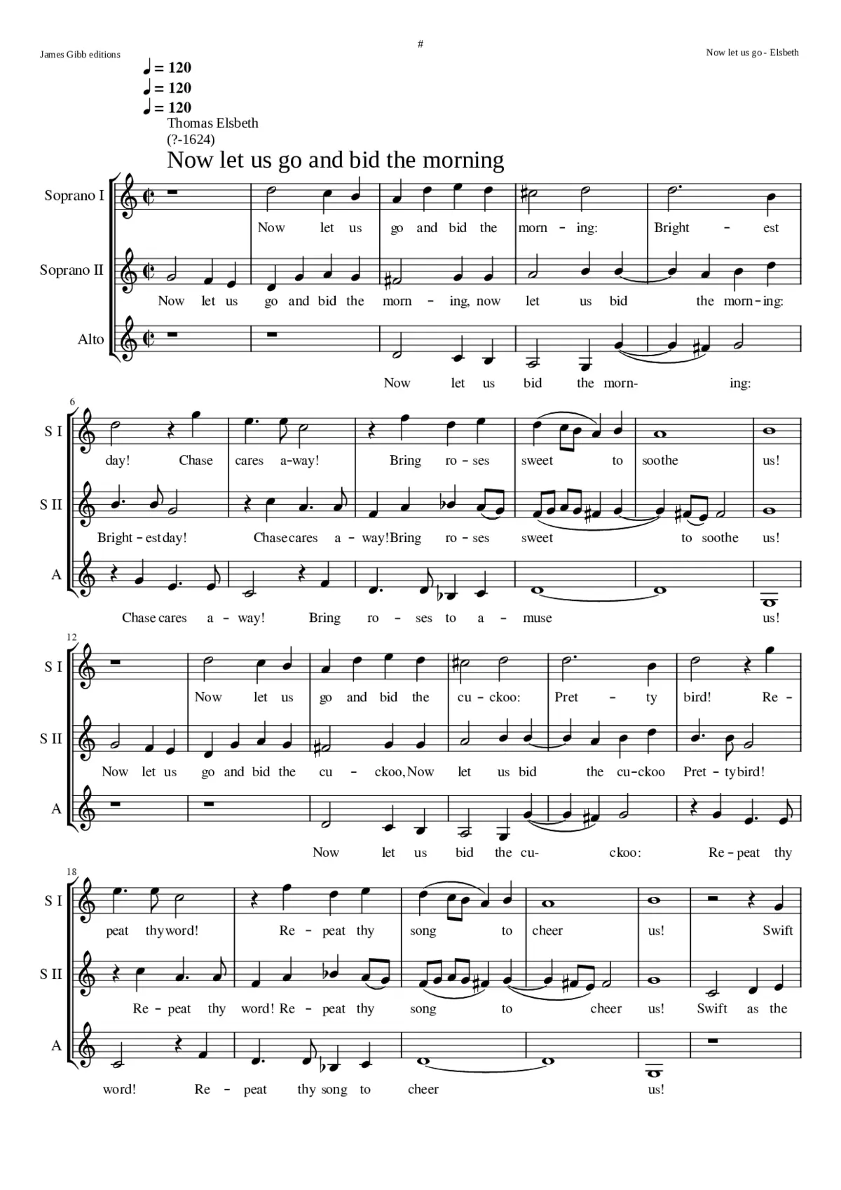 Now let us go and bid the morning - Page 1