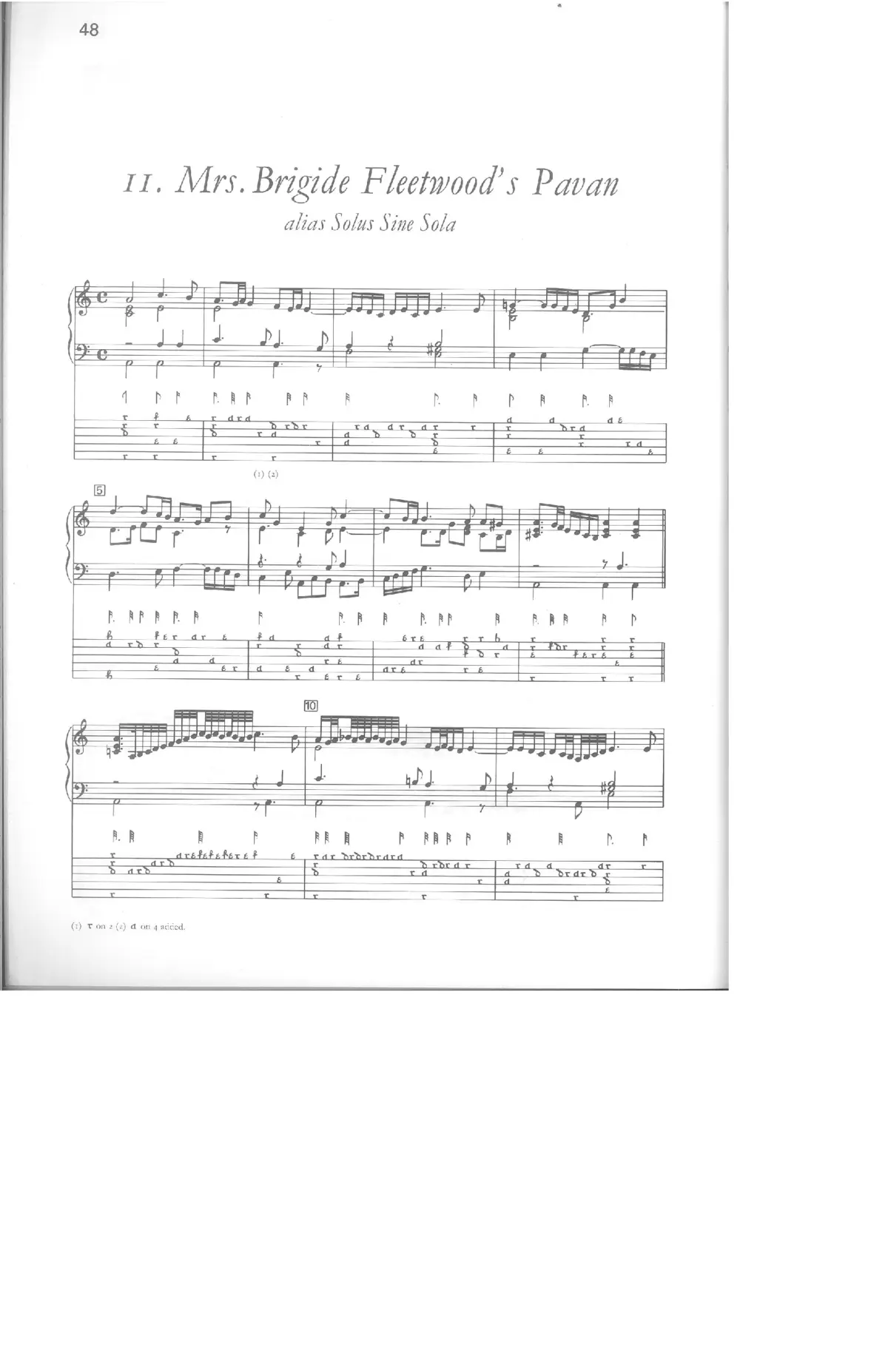 Mrs Brigide Fleetwood's Pavan - Page 1