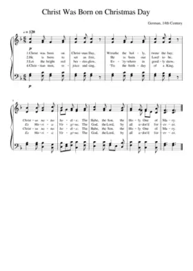 Christ Was Born on Christmas Day