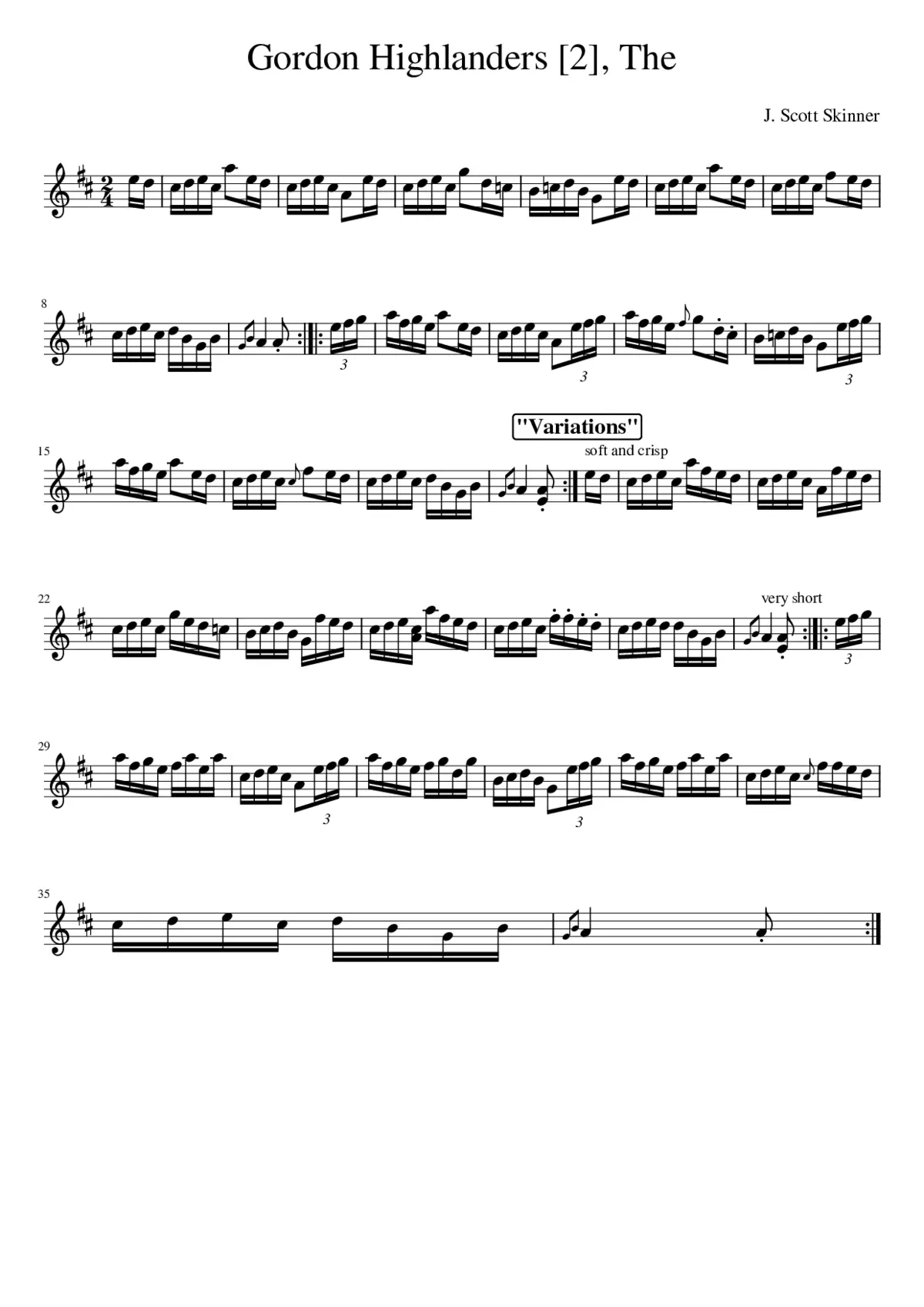 the GORDON HIGHLANDERS - Page 1