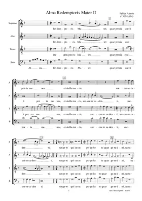 Alma Redemptoris Mater II a 4