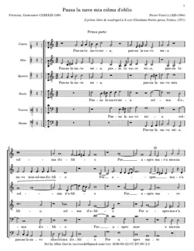 Passa la nave mia colma d'oblio