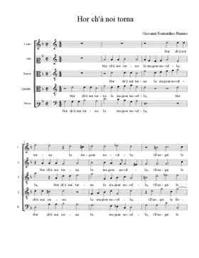 Hor ch'à noi torna