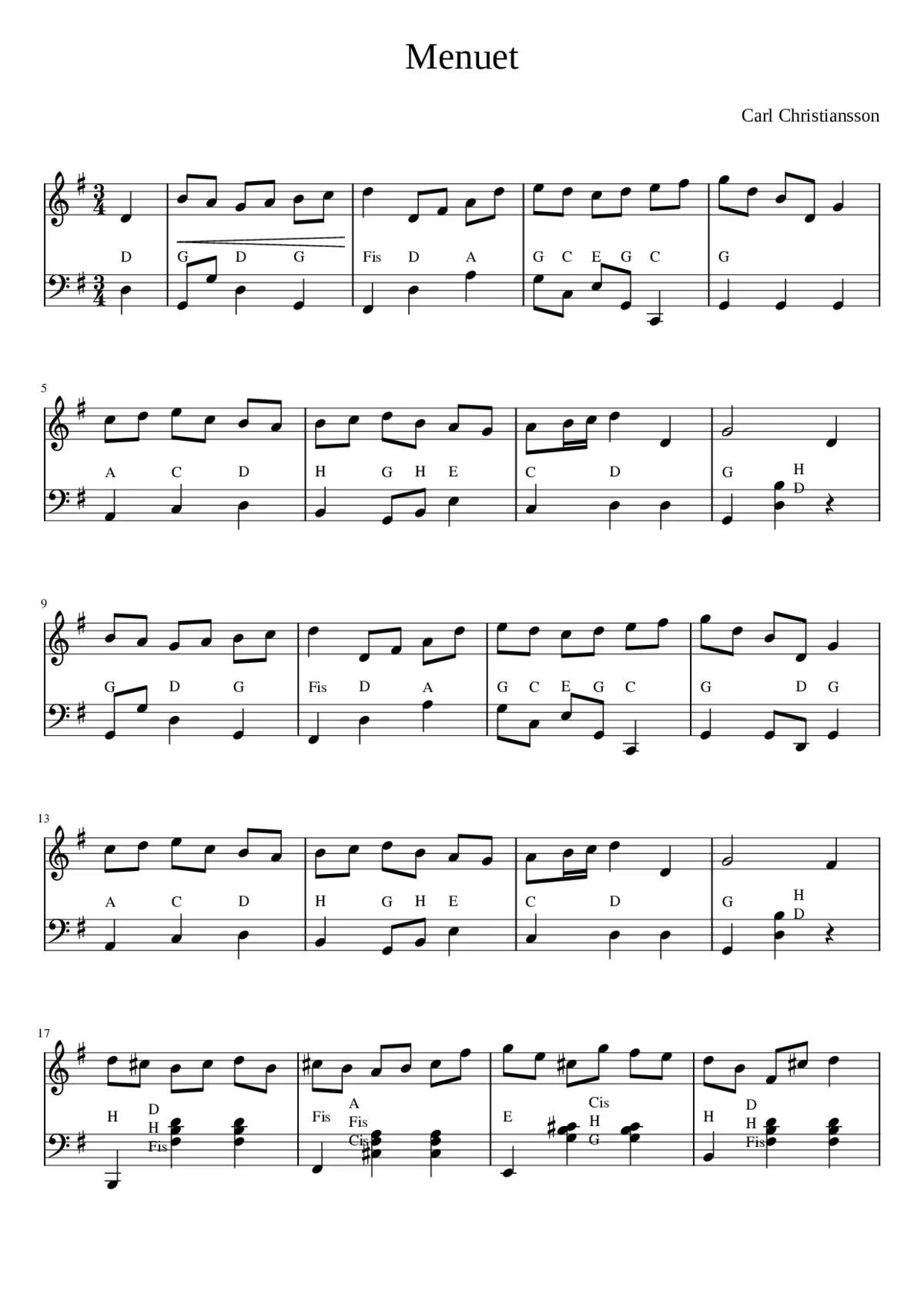 Menuet - Page 1
