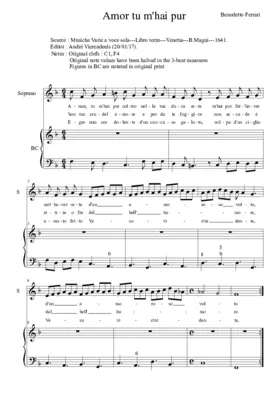 Amor tu m'hai pur coltro