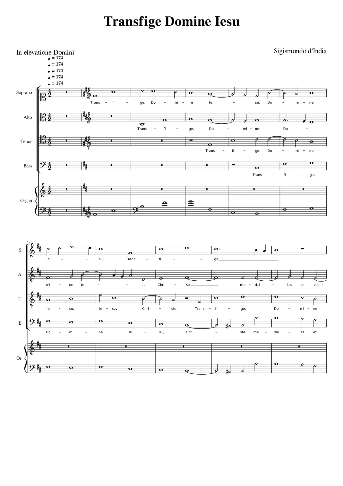 Transfige Domine Iesu - Page 1