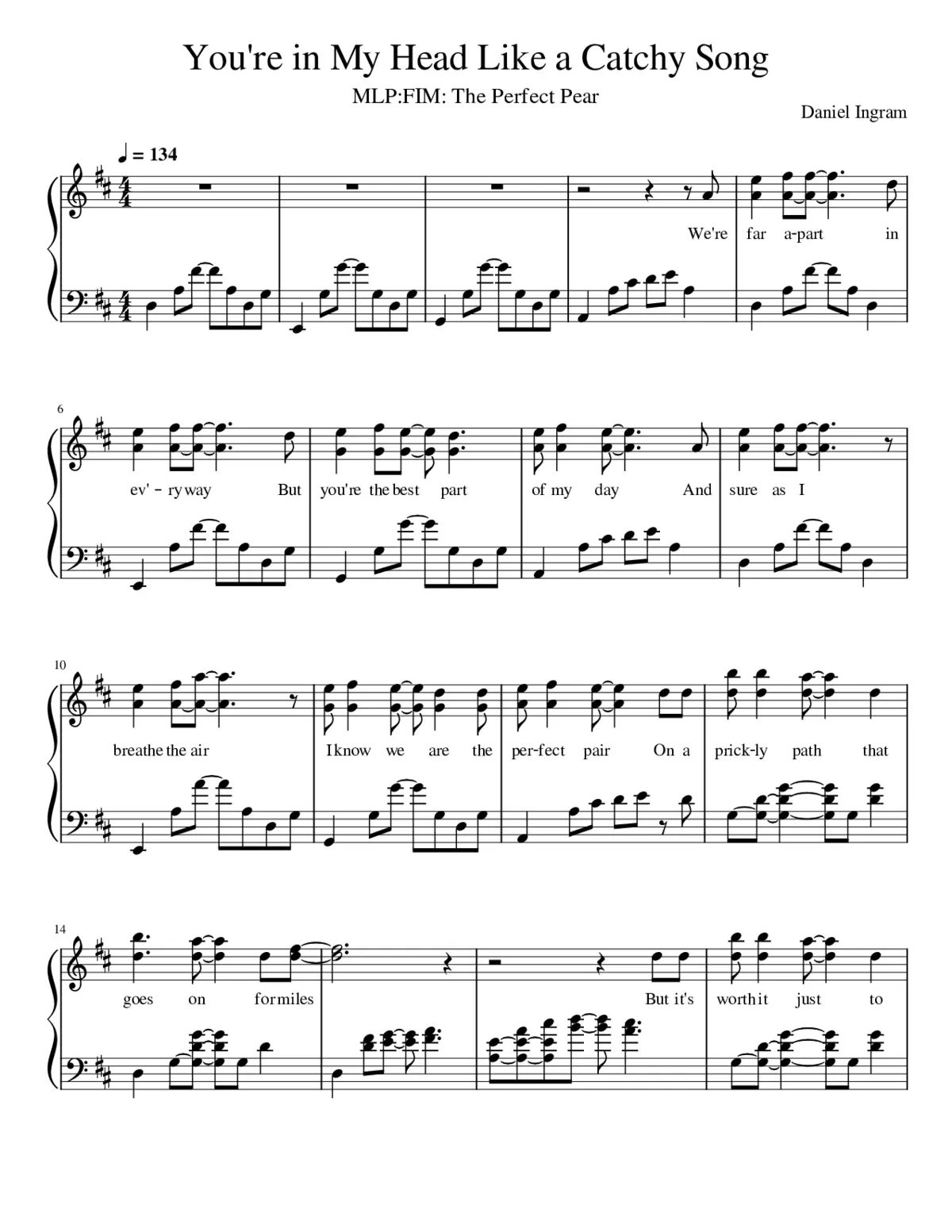 You're In My Head Like a Catchy Song - Page 1