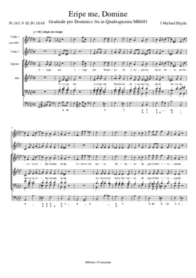 Eripe me, Domine, MH 481