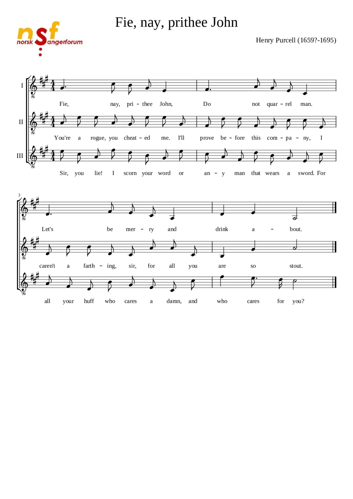 Fie nay prithee John - Page 1