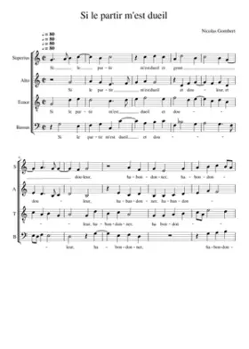 Si le partir m' est dueil