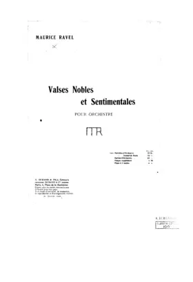 Valses nobles et sentimentales