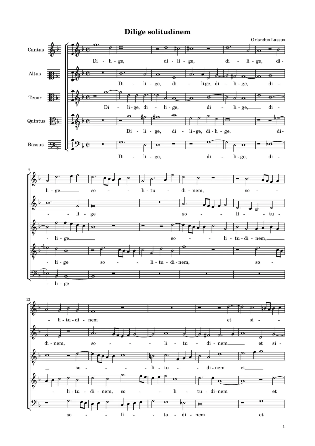 Dilige solitudinem - Page 1