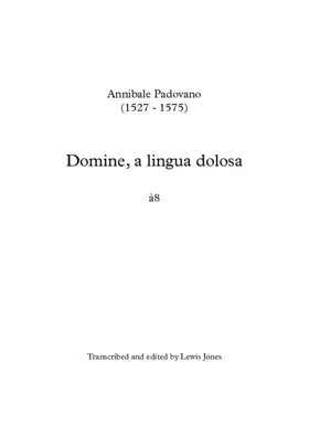 Domine a lingua dolosa a 8