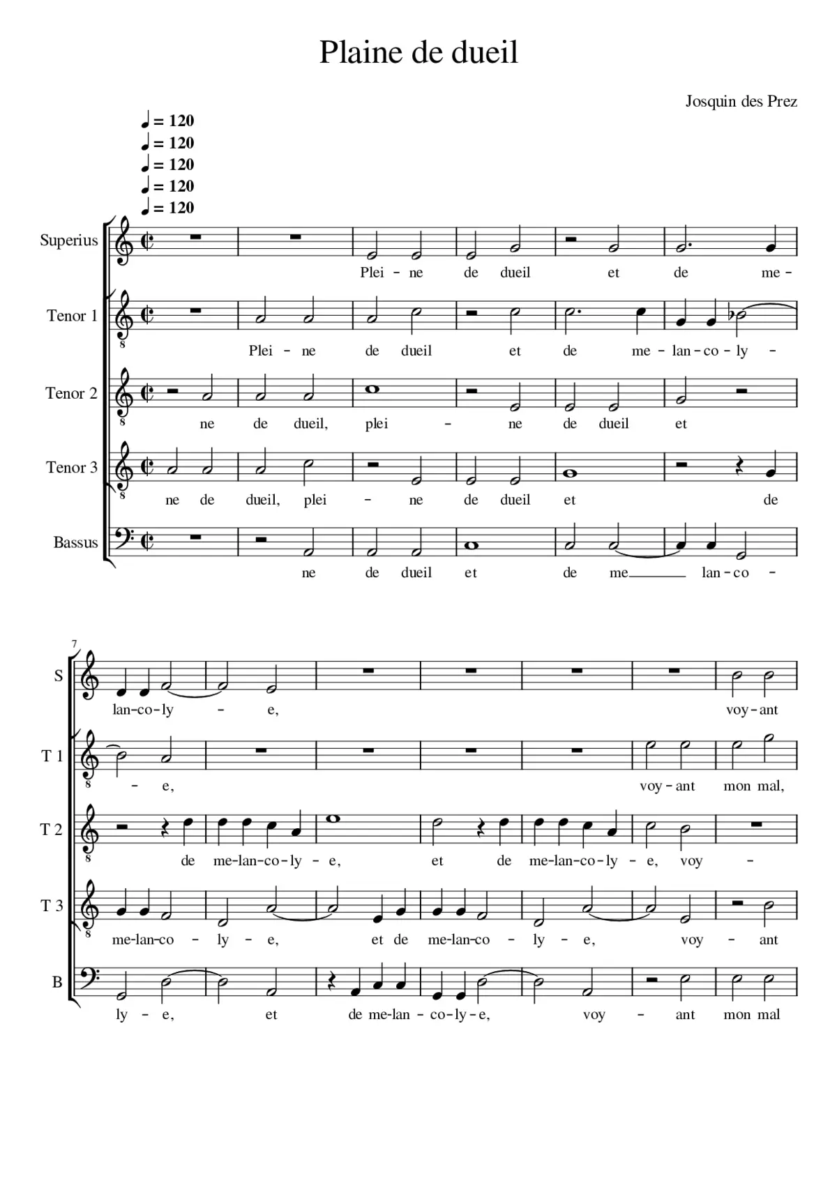 Plaine de dueil - Page 1