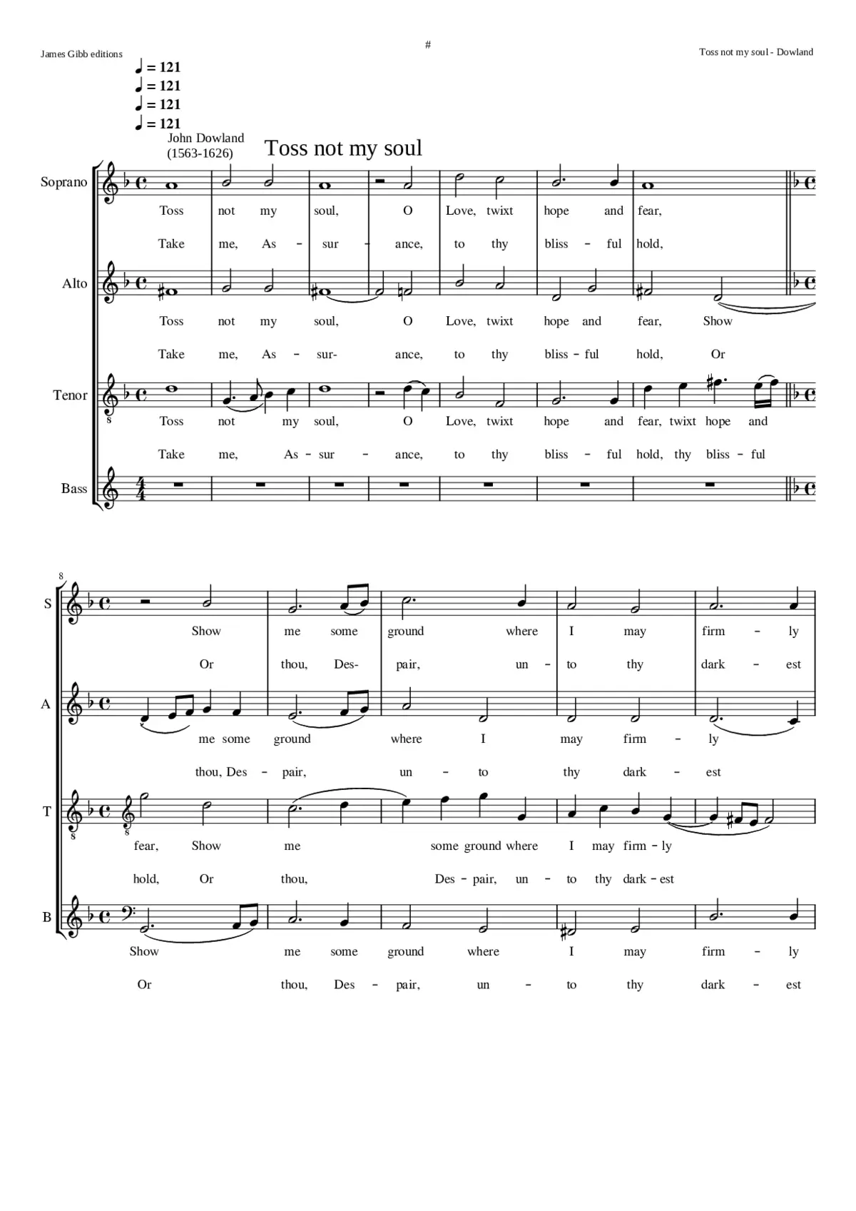 Tosse not my soule - Page 1