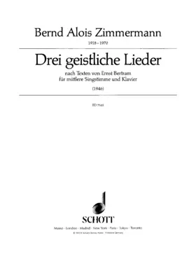 3 Geistliche Lieder