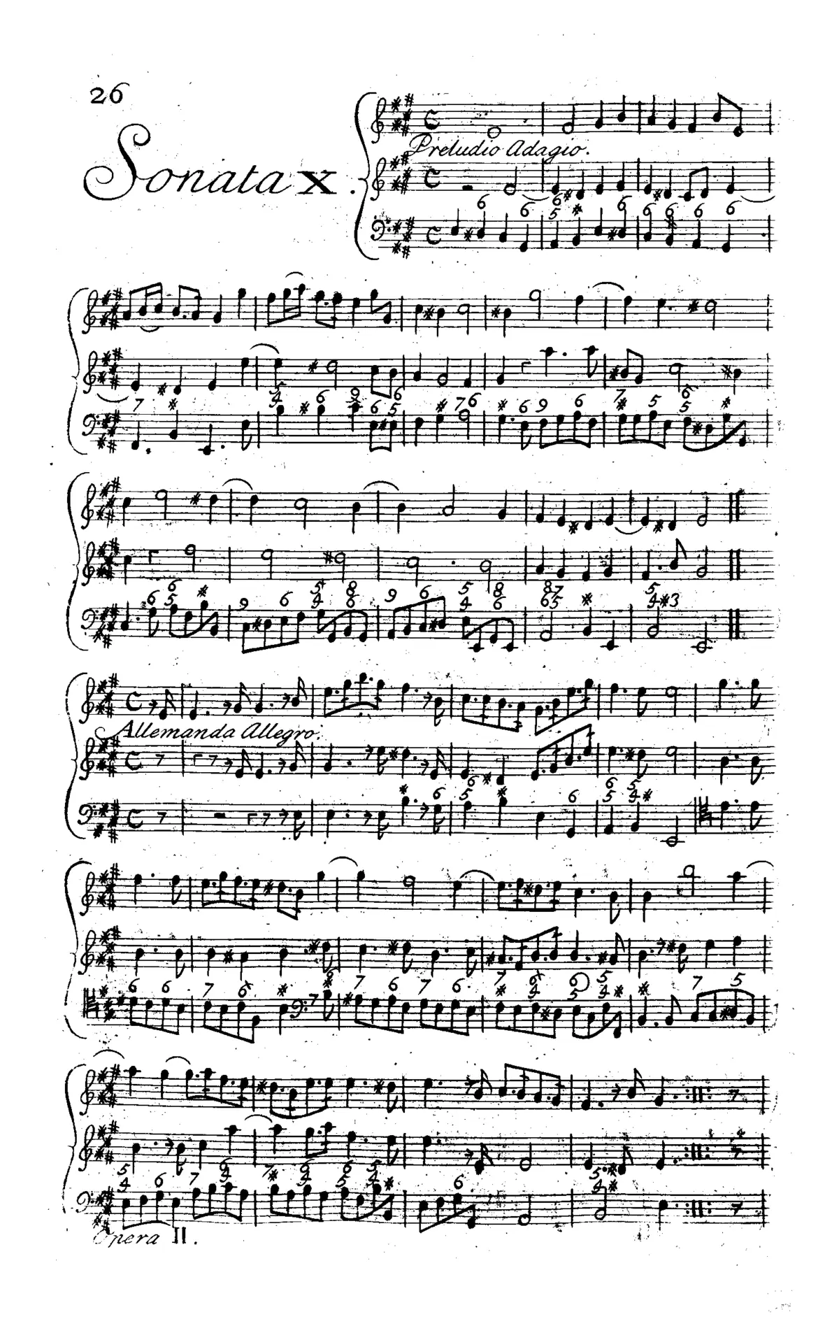 Trio Sonata in E major - Page 1