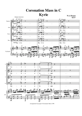 Coronation Mass, KV 317