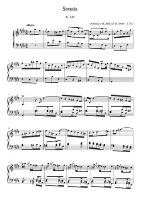 Keyboard Sonata in C-sharp minor K.247