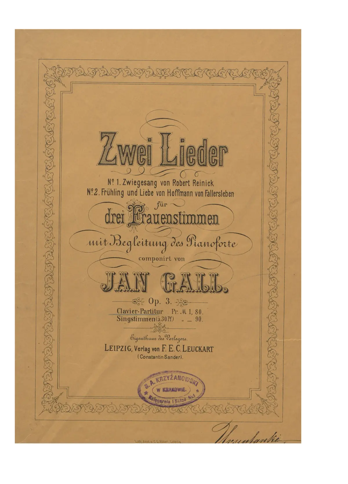 2 Lieder - Page 1