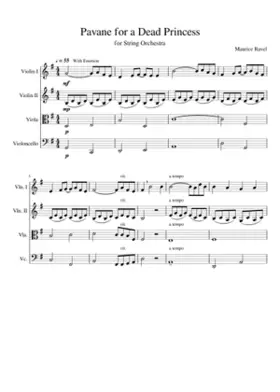 pavane pour une infante defunte pavane for a dead princess