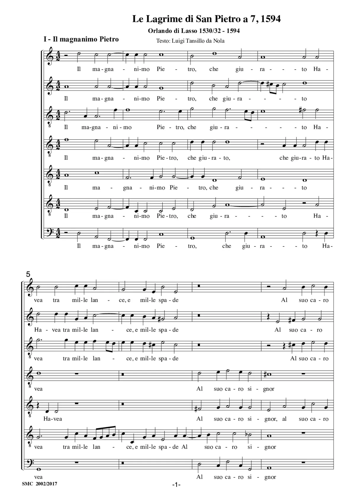 Lagrime di San Pietro - Page 1