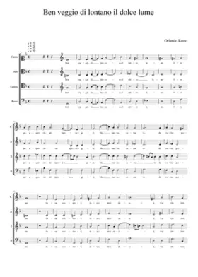 Ben veggio di lontano il dolce lume