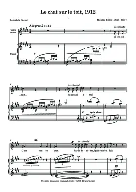 Le chat sur le toit, Op.93