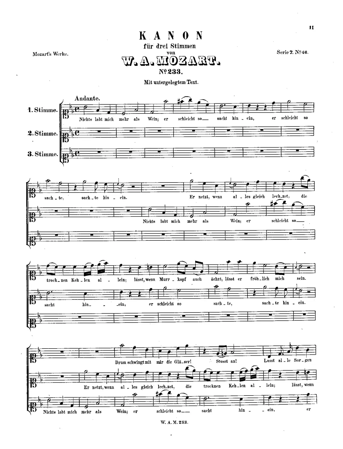Canon for 3 Voices - Page 1