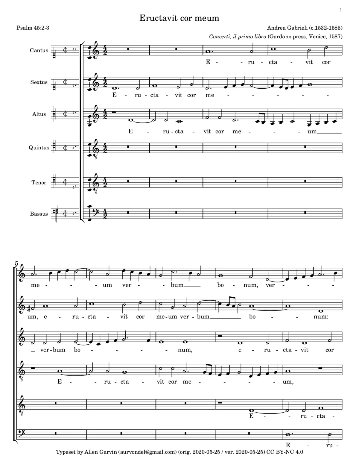 Eructavit a 6 - Page 1