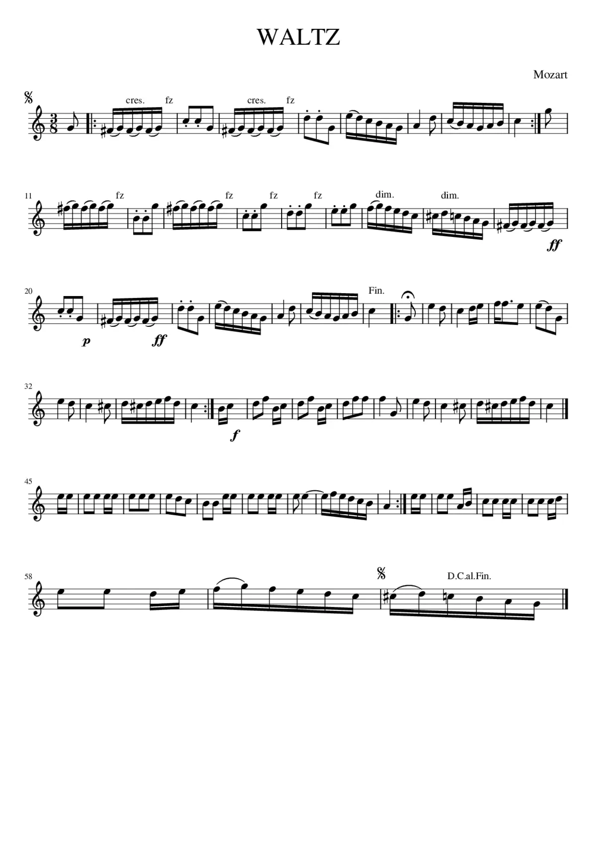 Waltz. CJF.196 - Page 1