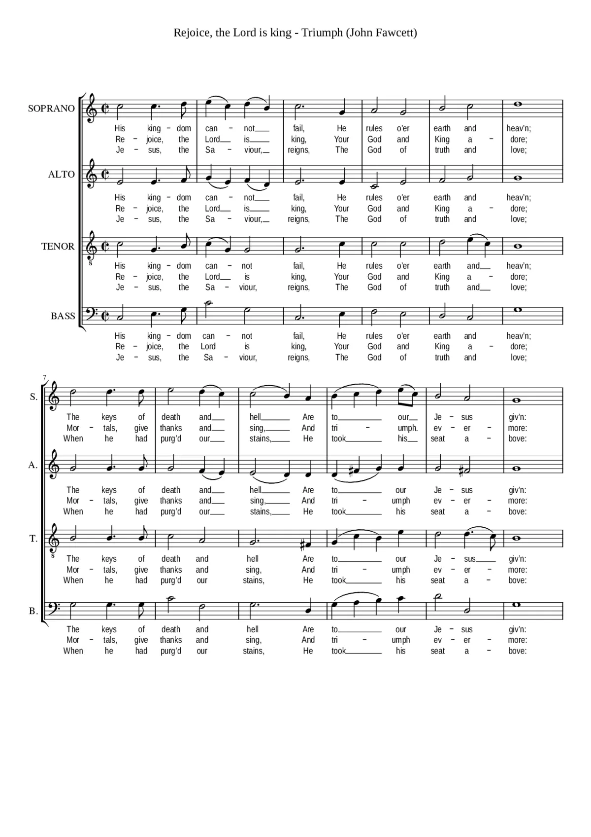 Rejoice the Lord is king - Page 1