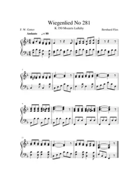 Wiegenlied K.350/Anh.C 8.48