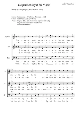 Gegrüsset seyst du, Maria
