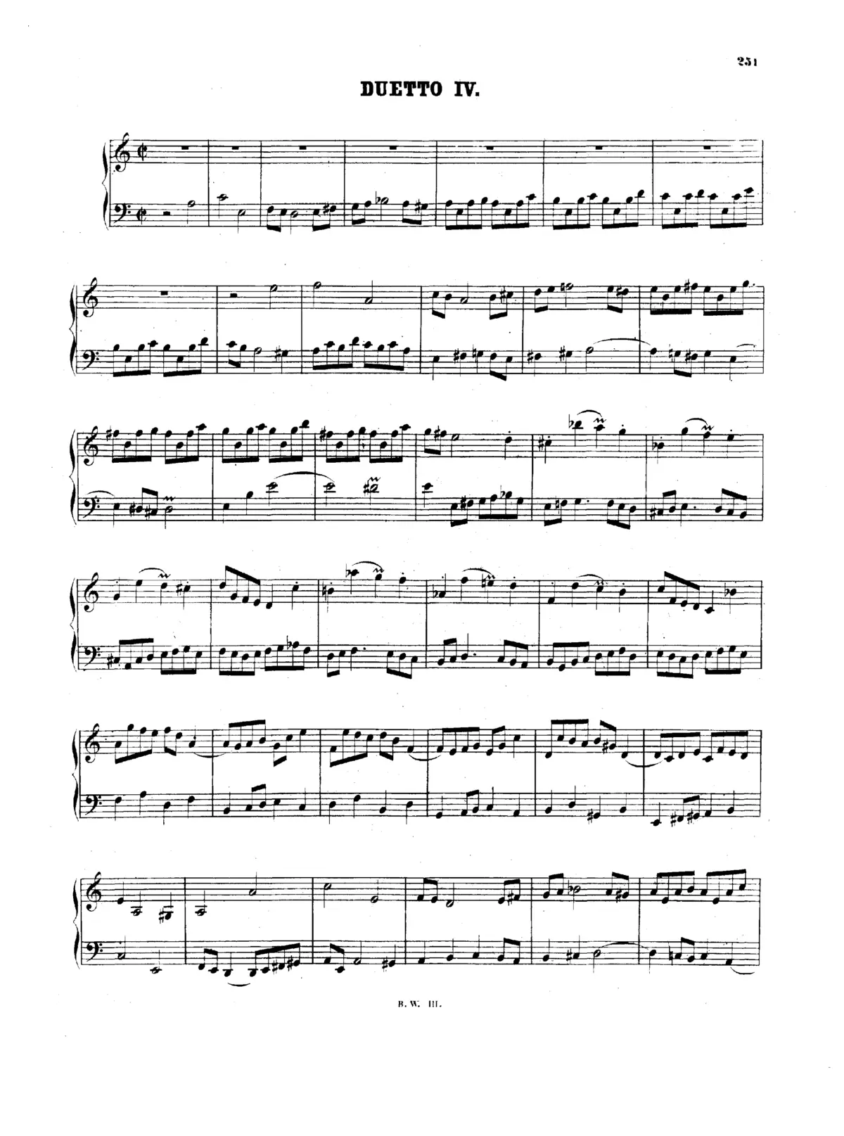 Duetto No.4 in A minor - Page 1