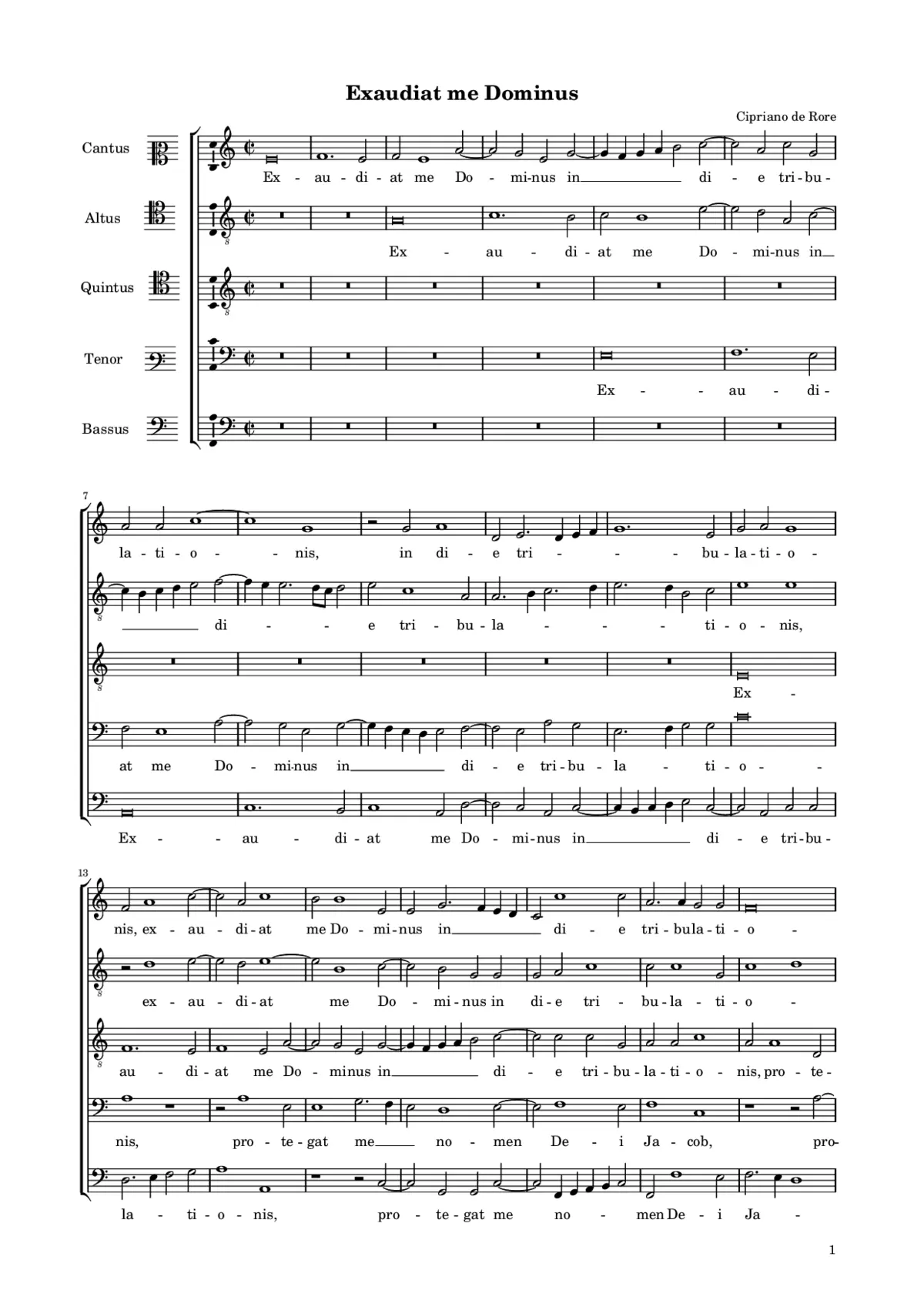 Exaudiat me Dominus - Page 1