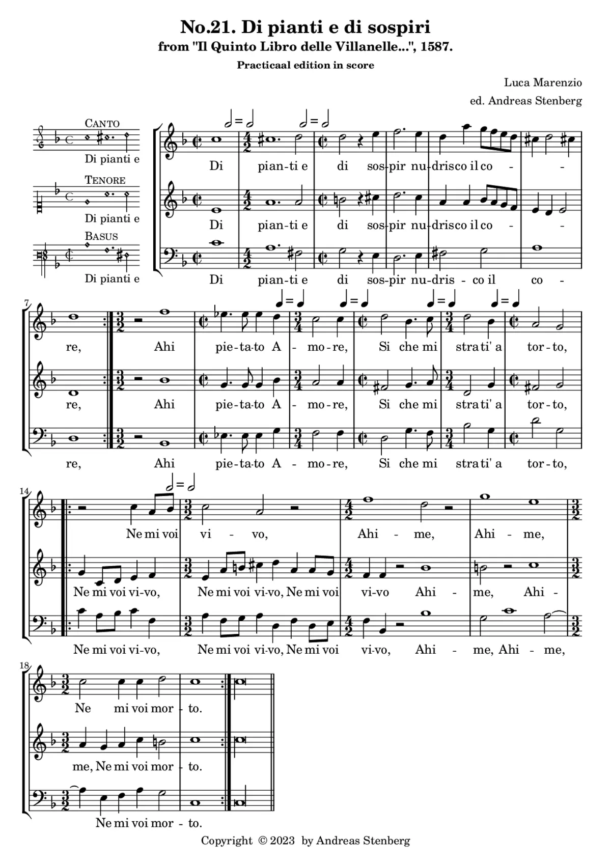 Di pianti e di sospir - Page 1