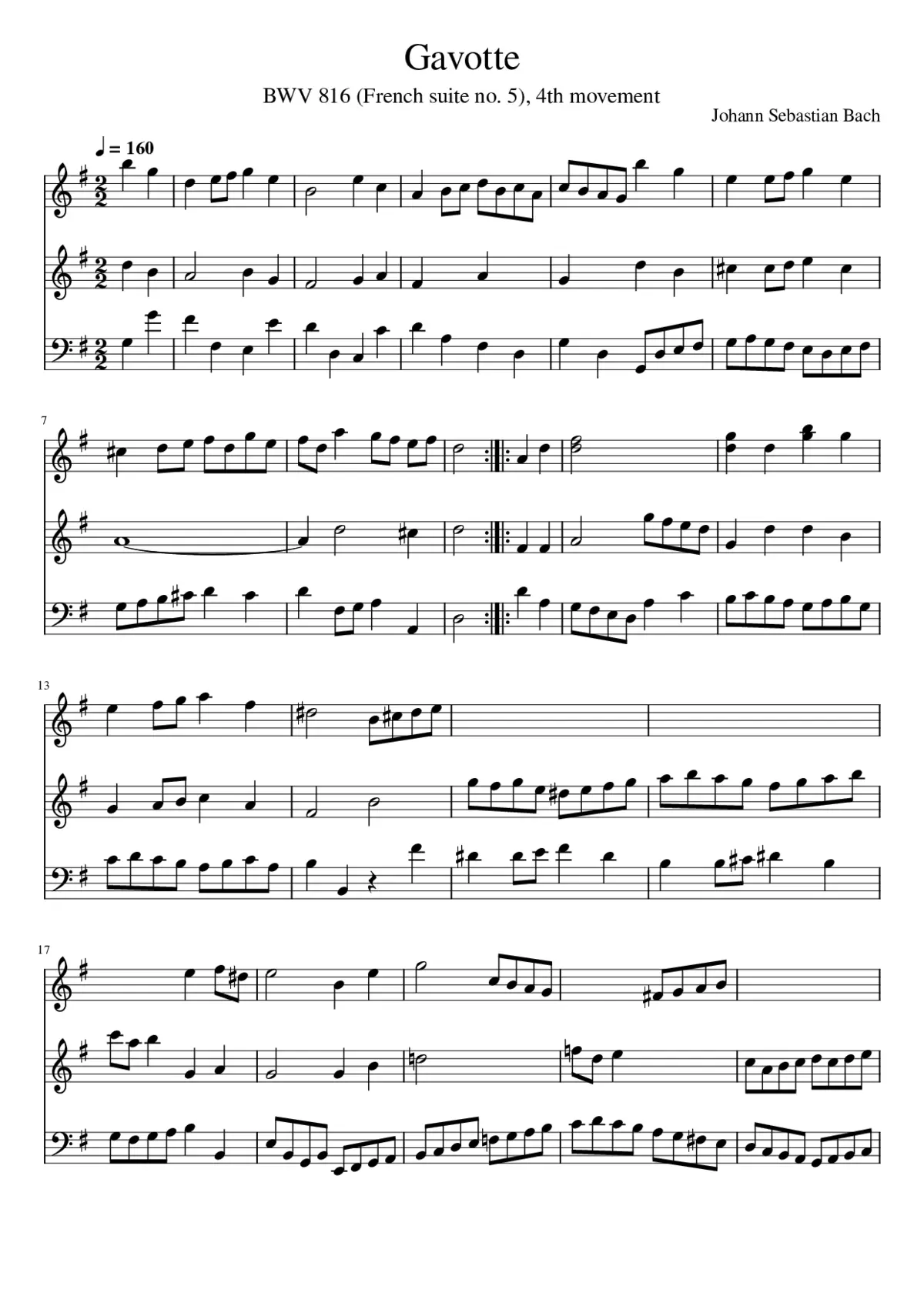 Gavotte - Page 1