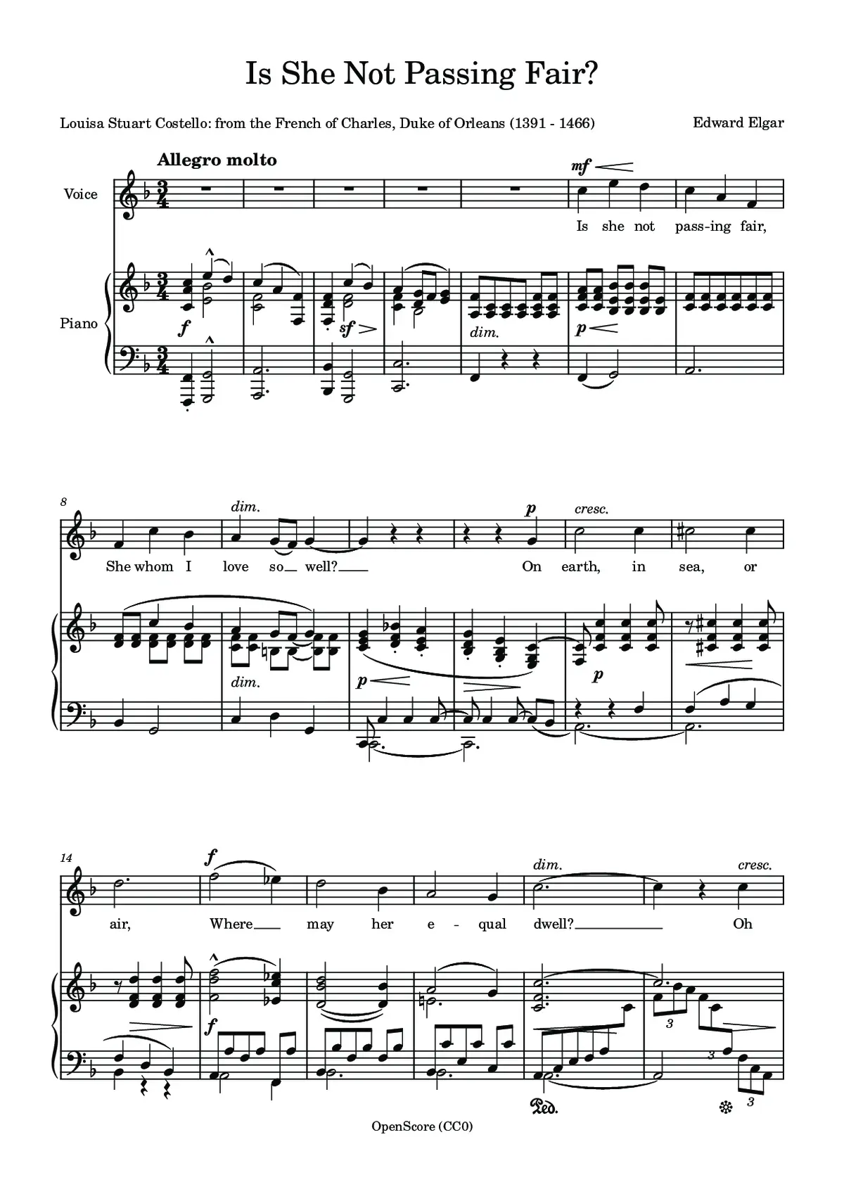 Is She Not Passing Fair? - Page 1