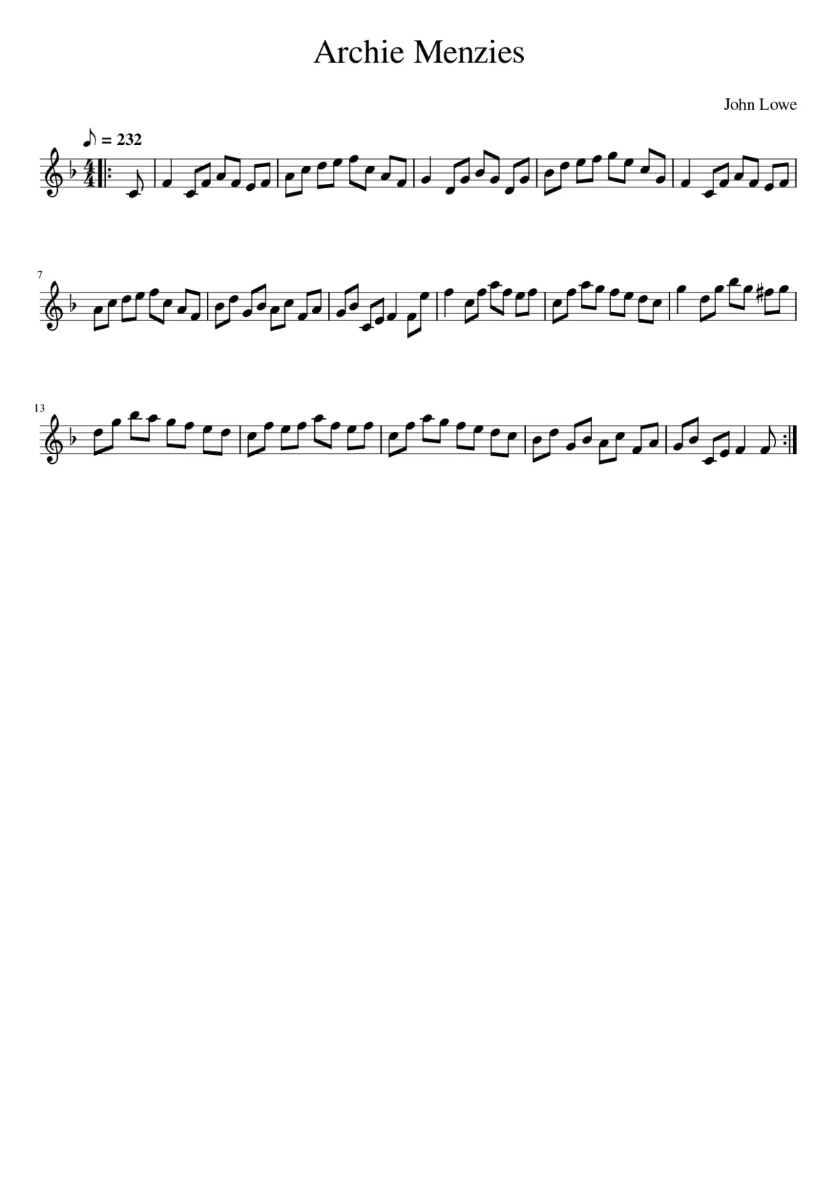 Archie Menzies - Page 1