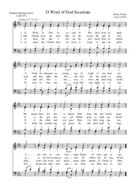 O word of God incarnate
