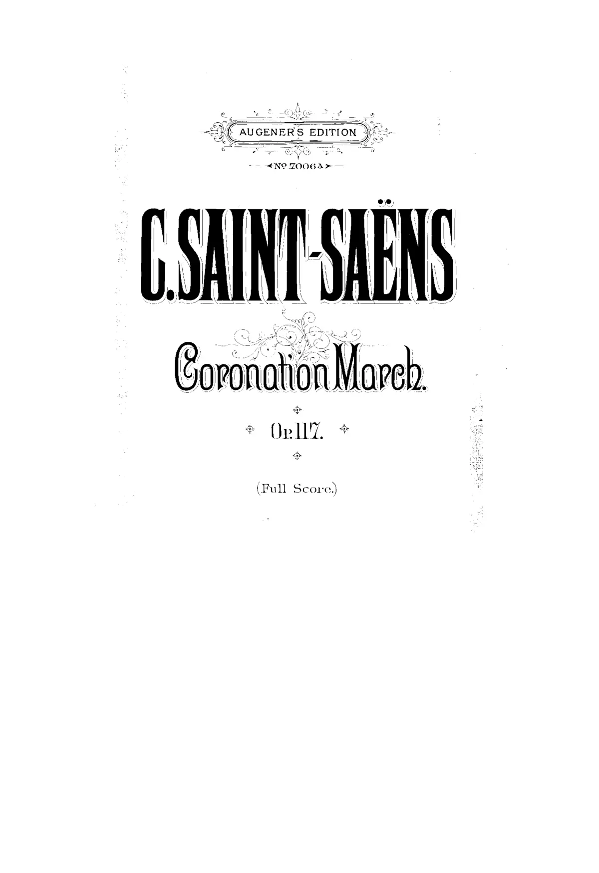 Marche du couronnement - Page 1