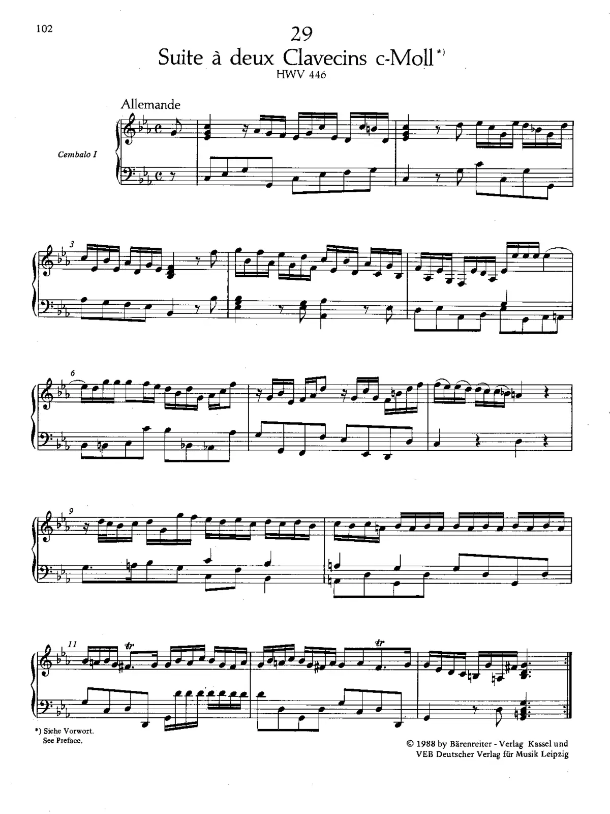 Suite in C minor - Page 1