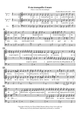 O sia tranquillo il mare o pien d'orgoglio