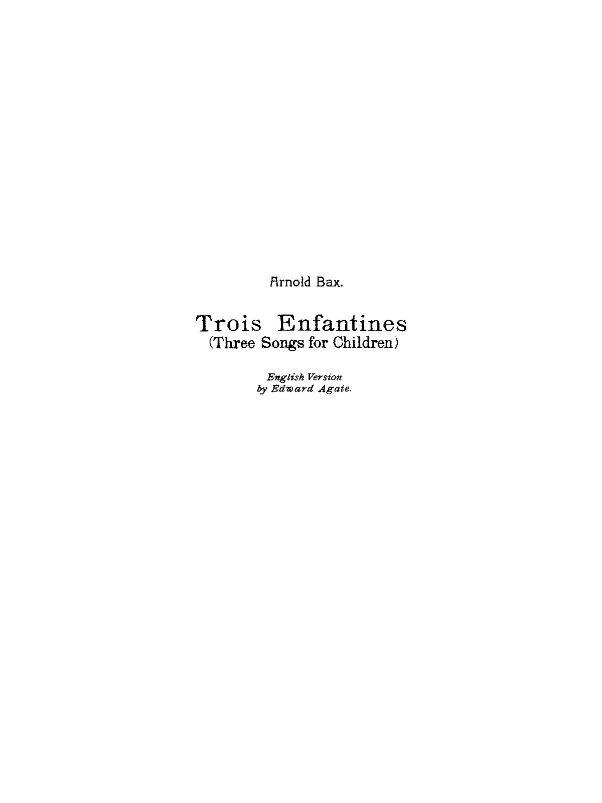 3 Enfantines - Page 1