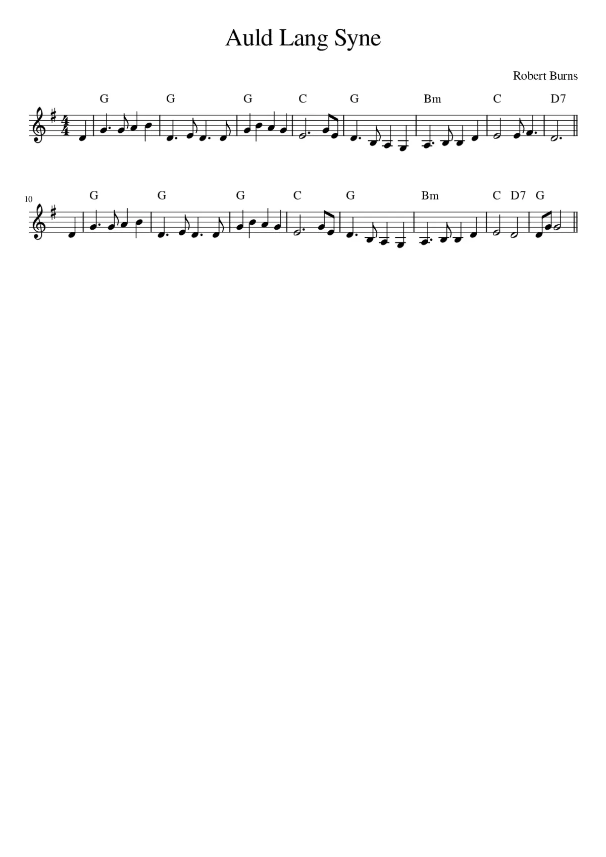 auld lang syne - Page 1