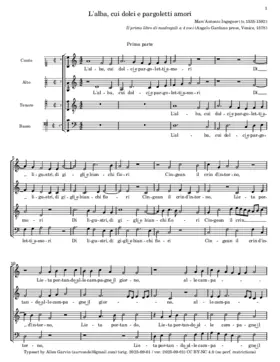 L'alba, cui dolci e pargoletti amori