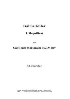 Magnificat, Op.5,01